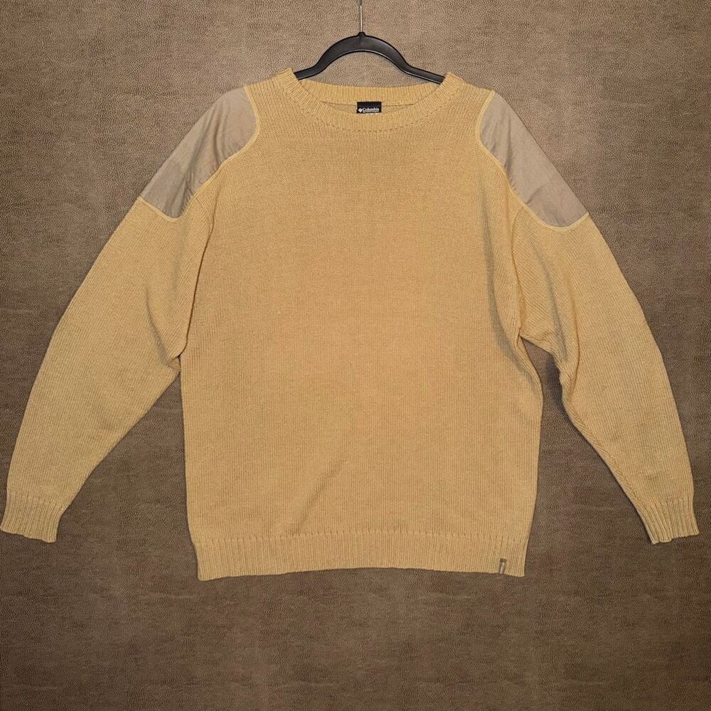 Vintage Columbia 2000s Patch Knit Sweater